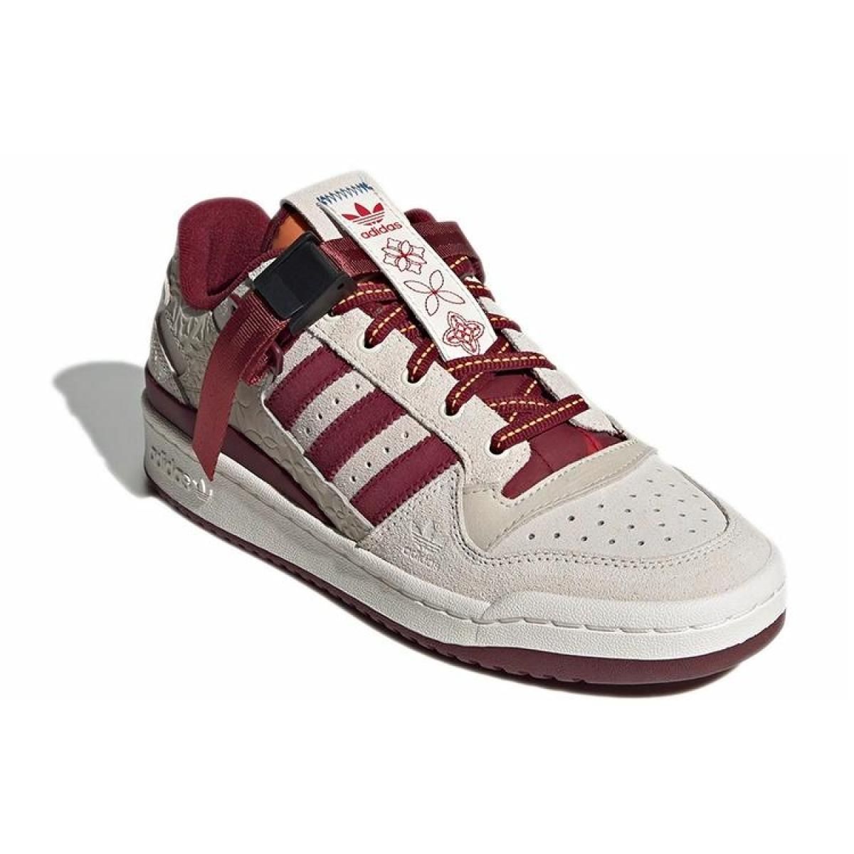 Кроссовки Adidas Originals Forum Low Cream/Red
