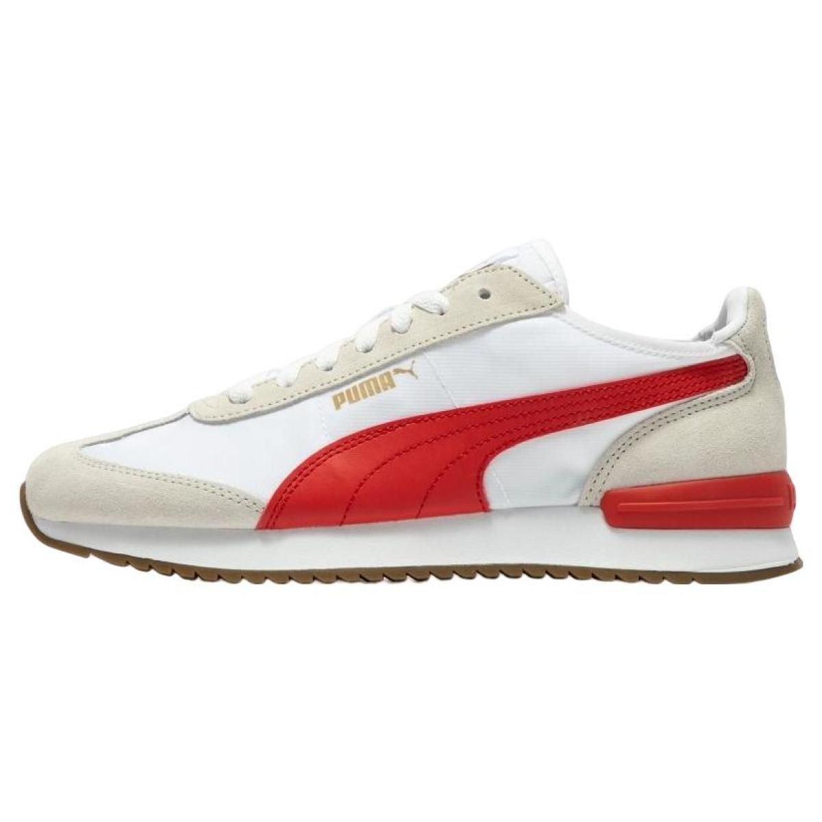 Кроссовки Puma R78 Metallic White/Beige/Red