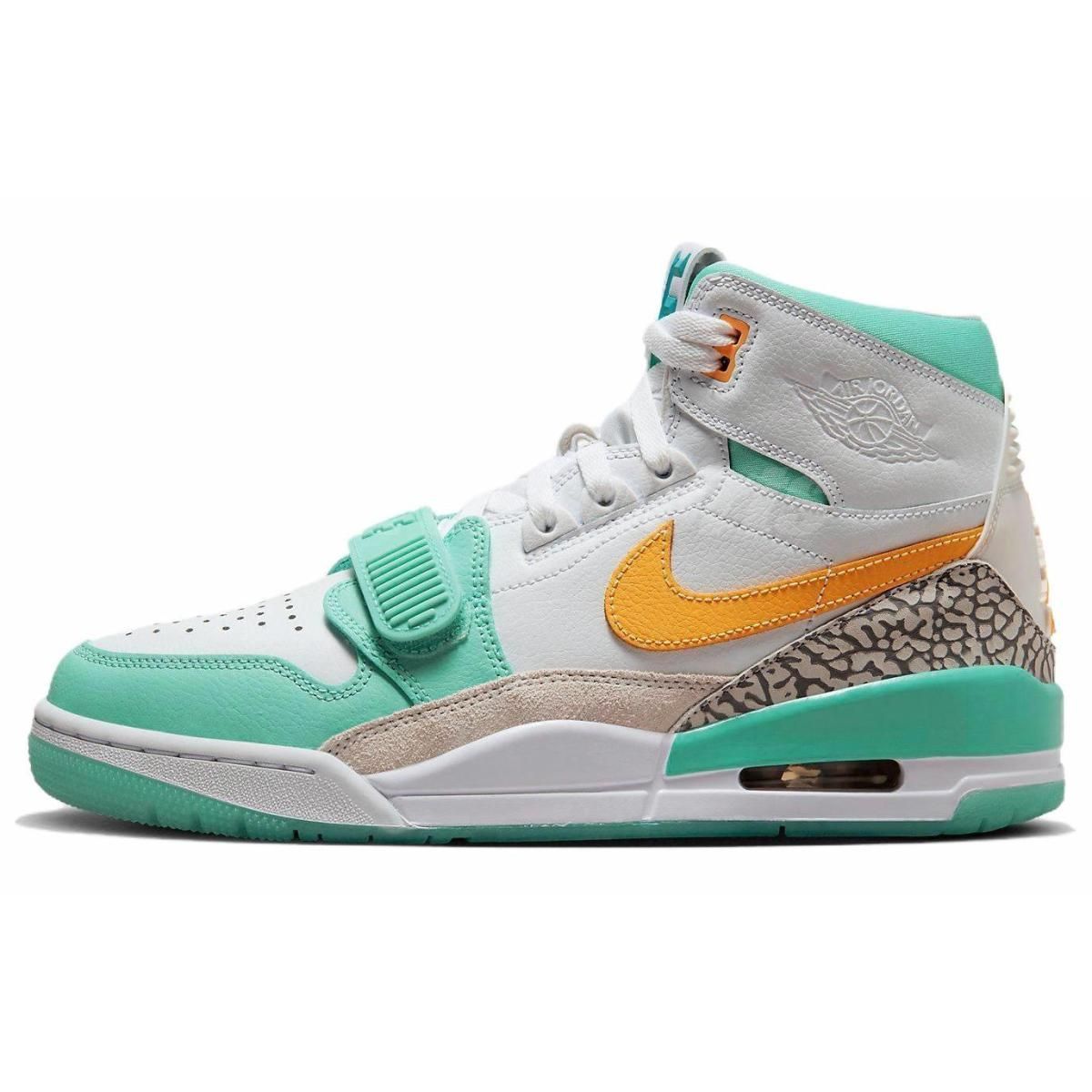 Кроссовки Guo Ailun X Jordan Legacy 312 High "Jade" White/Green