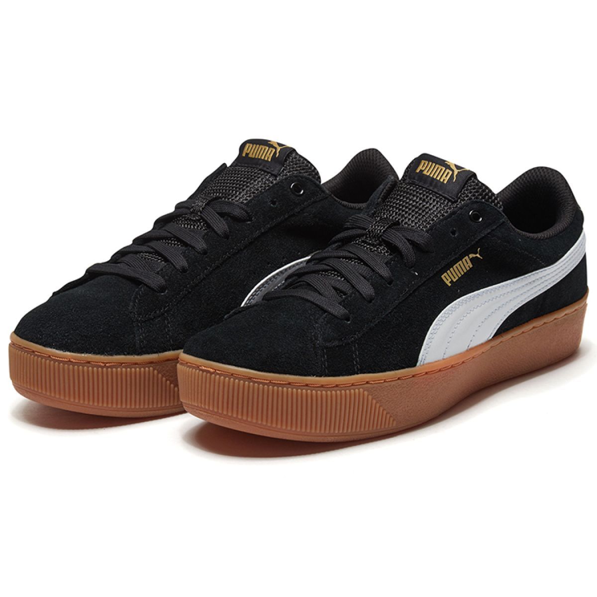 Женские кеды Puma Vikky Platform Black/White