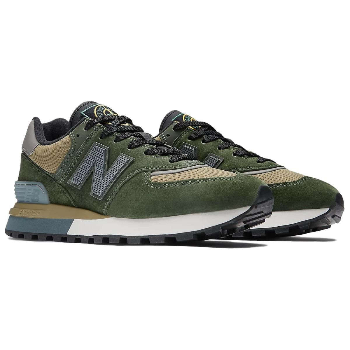Кроссовки Stone Island x New Balance 574 Legacy Dark Green