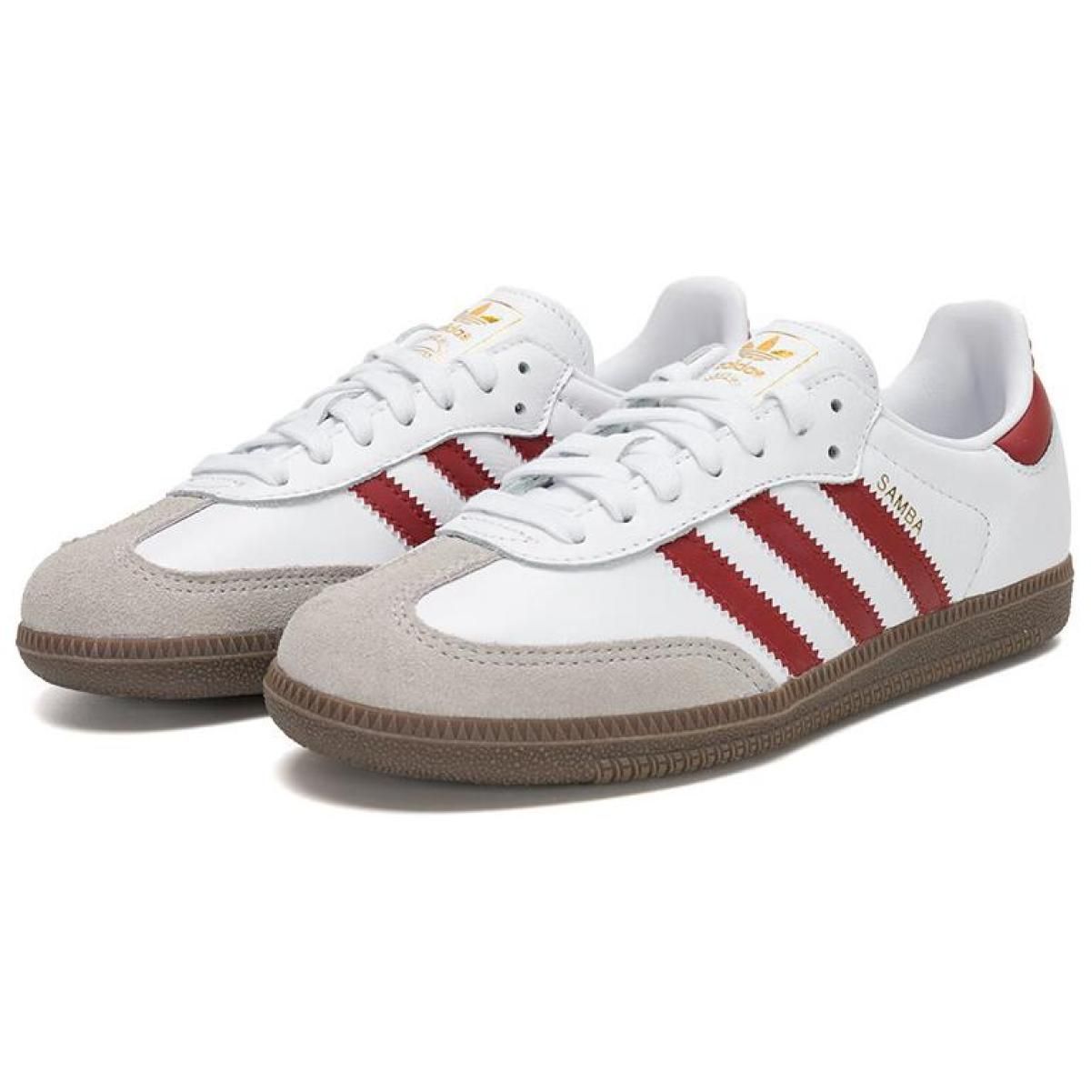 Кроссовки Adidas originals SAMBA OG White/Red