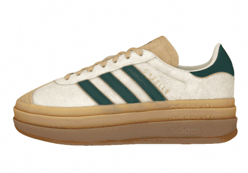 Женские кроссовки Adidas originals Gazelle Bold W White/Green