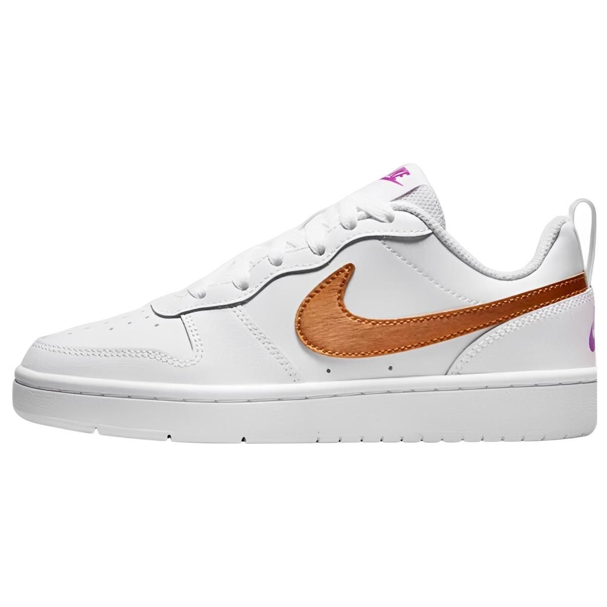 Подростковые Nike Court Borough White/Orange GS