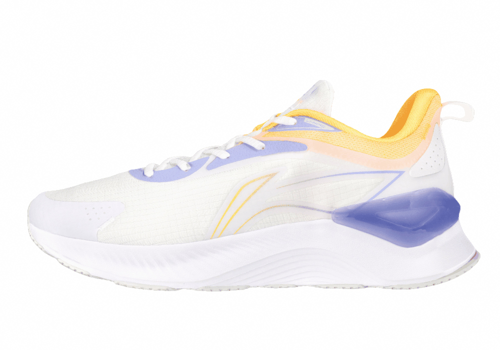 Кроссовки LiNing YueYing  Standard White/Fluorescent Embroidered Blue/Violet