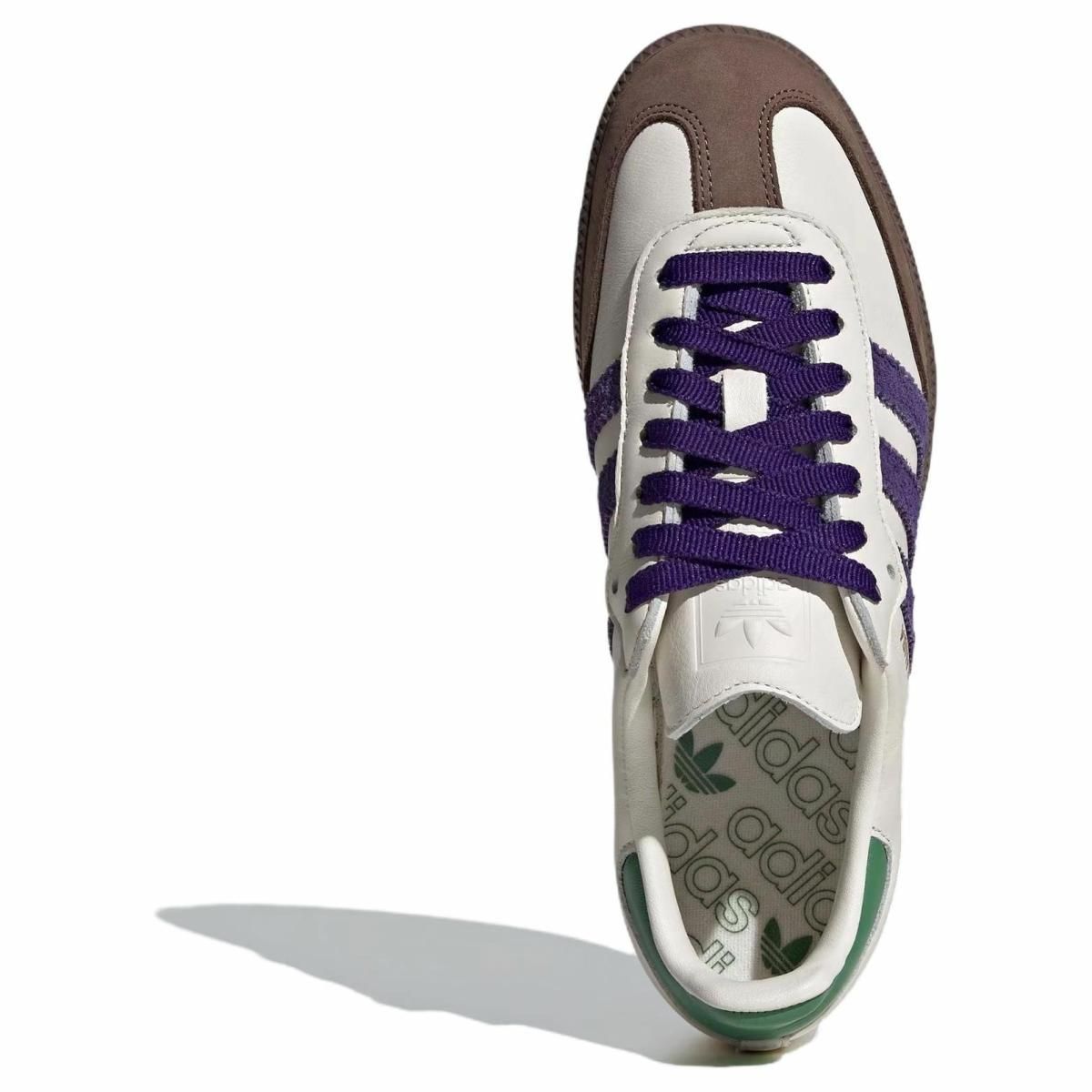 Женские кроссовки Adidas Originals Samba OG White/Purple/Brown