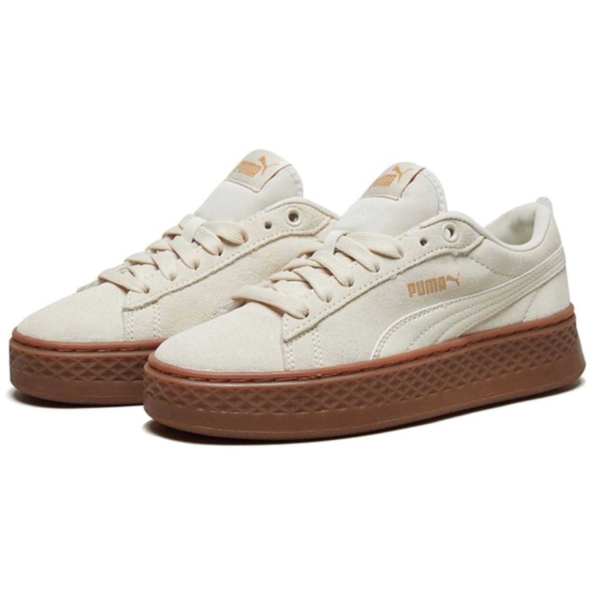 Женские кеды Puma Smash Platform SD Beige