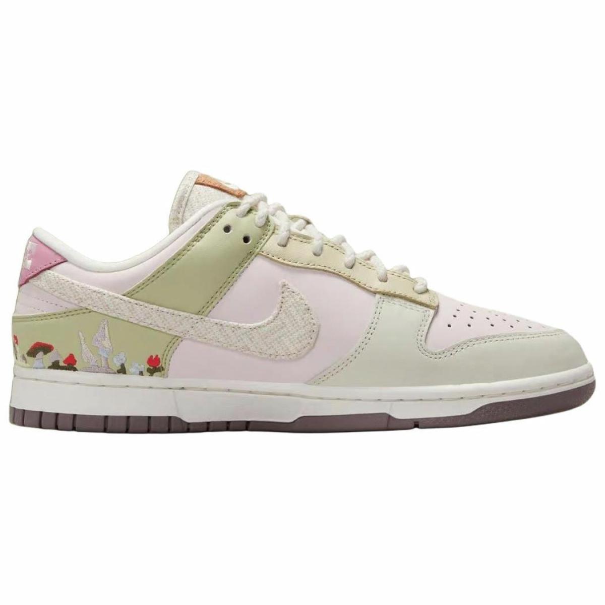 Женские кроссовки Nike Dunk Low Green/Pink