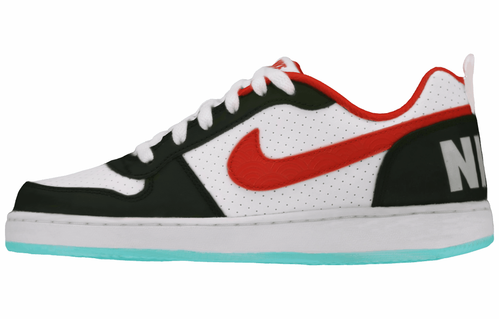 Женские кроссовки Nike Court Borough Series Low White/Red/Black