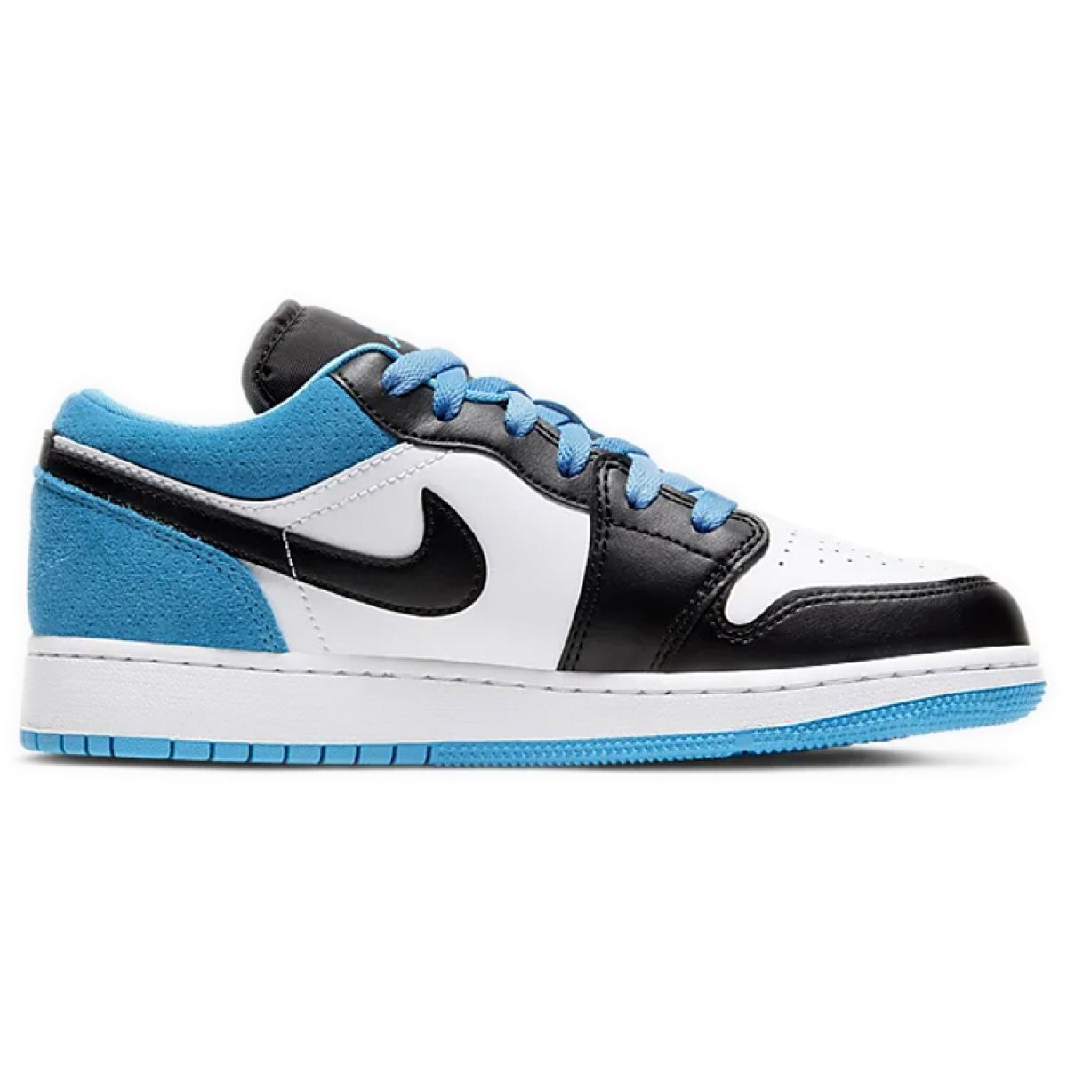 Подростковые кроссовки Jordan 1 Low "Laser Blue" GS