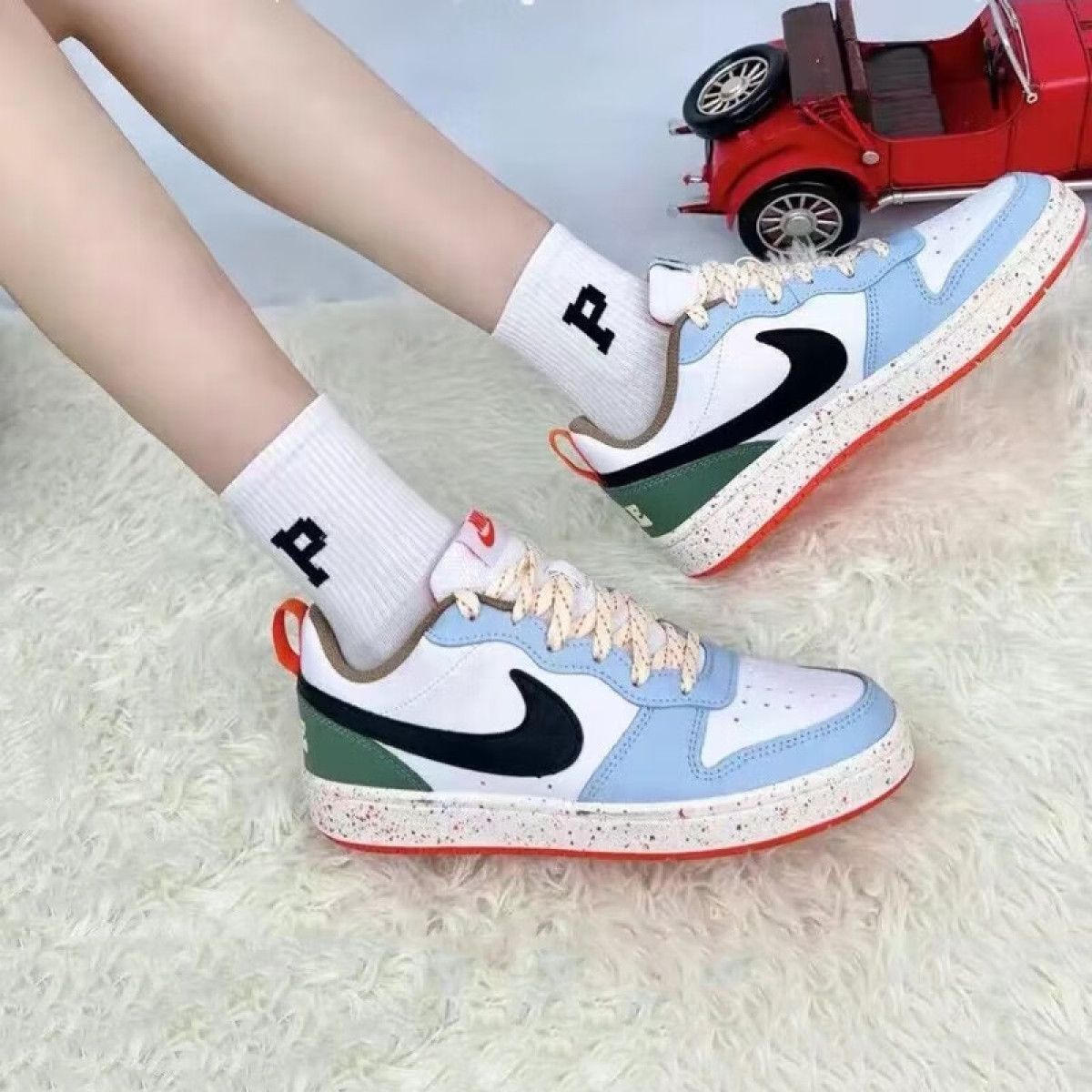 Подростковые кроссовки Nike Court Borough 2 Low White Alabaster GS