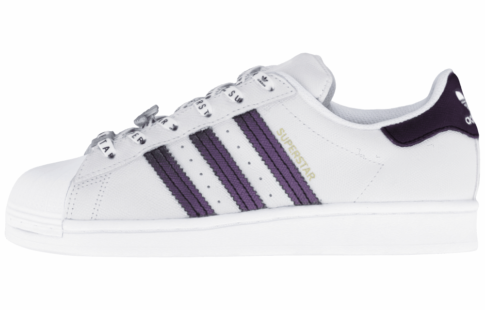Женские Кеды Adidas Originals Superstar White/Purple