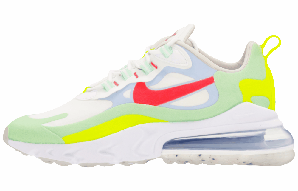 Женские кроссовки Nike Air Max 270 React Yellow/Green/Pink