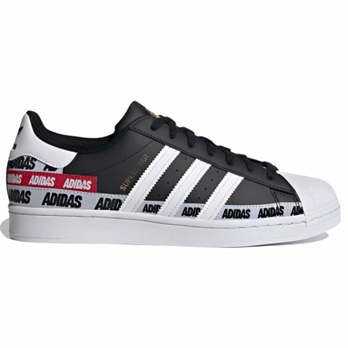 Кроссовки Adidas Originals Superstar Black/White/Red