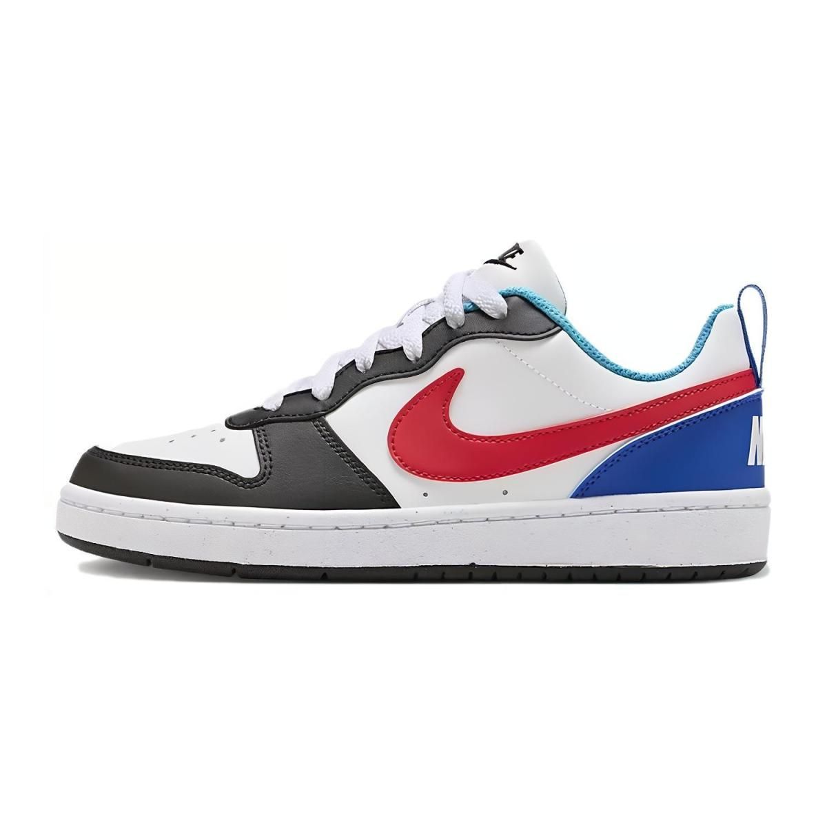 Подростковые Nike Court Borough White/Black/Blue/Red GS