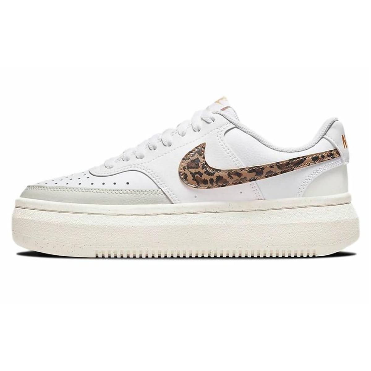 Женские кроссовки Nike Court Vision 1 Alta White/Brown/Leopard