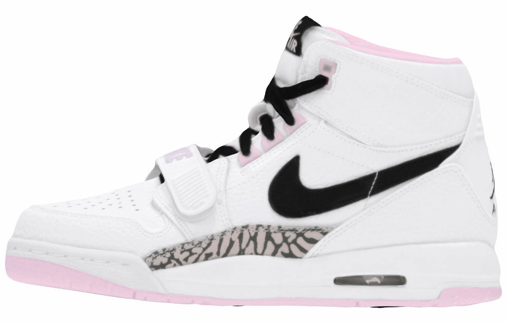 Подростковые кроссовки Air Jordan Legacy 312 High White/Black/Pink GS