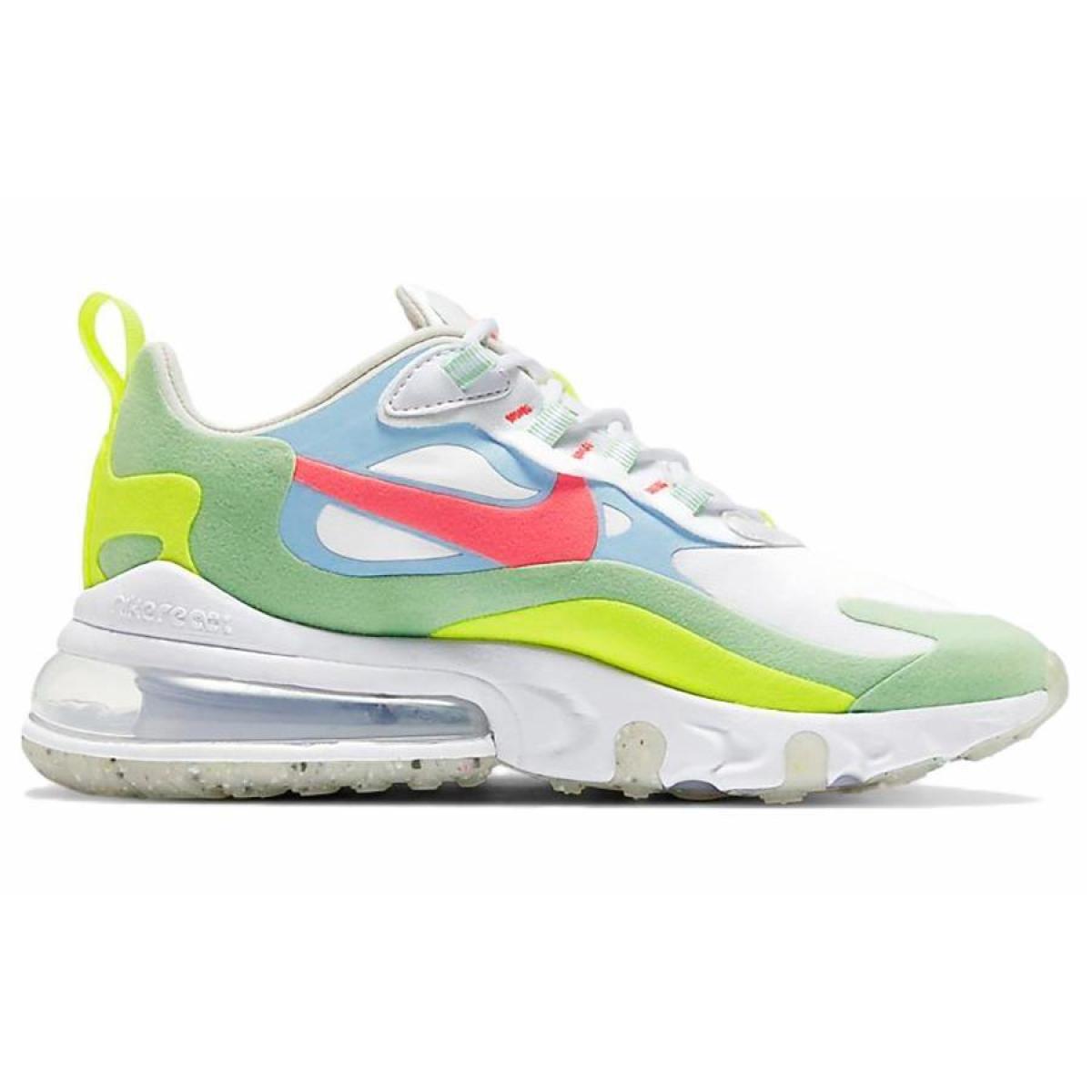 Женские кроссовки Nike Air Max 270 React Yellow/Green/Pink