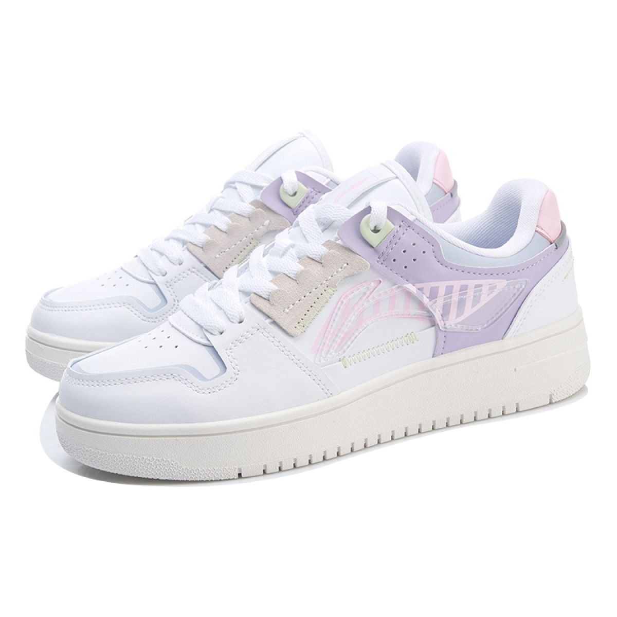 Женские кеды LiNing Tianji Series White/Purple/Pink