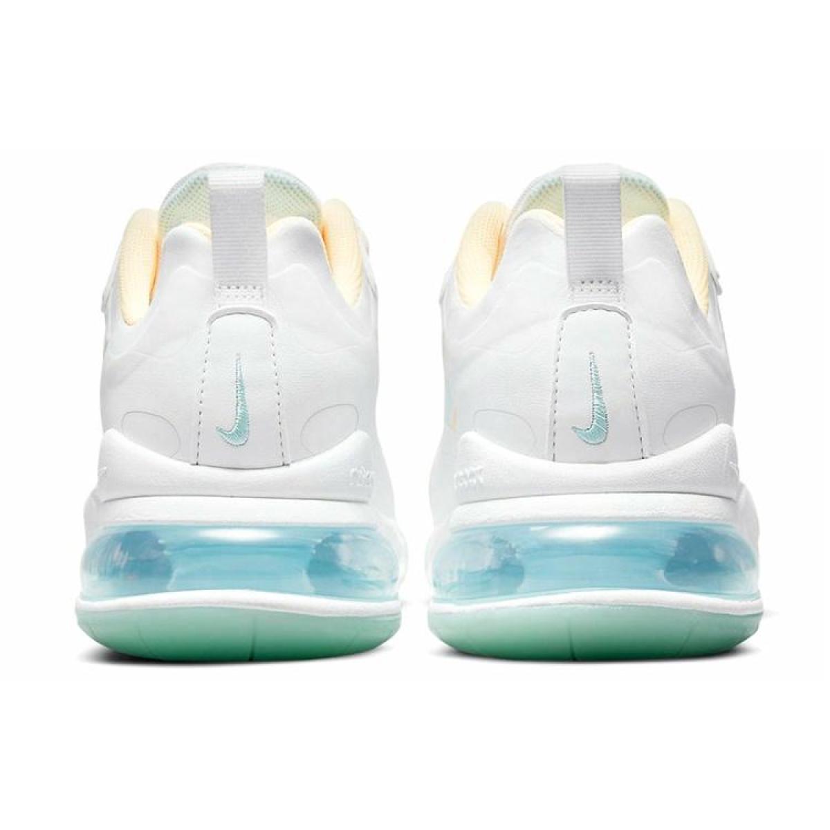 Женские кроссовки Nike Air Max 270 React White/Blue/Yellow