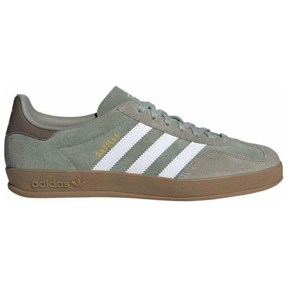 Мужские кроссовки Adidas Originals Gazelle Indoor Green/Grey