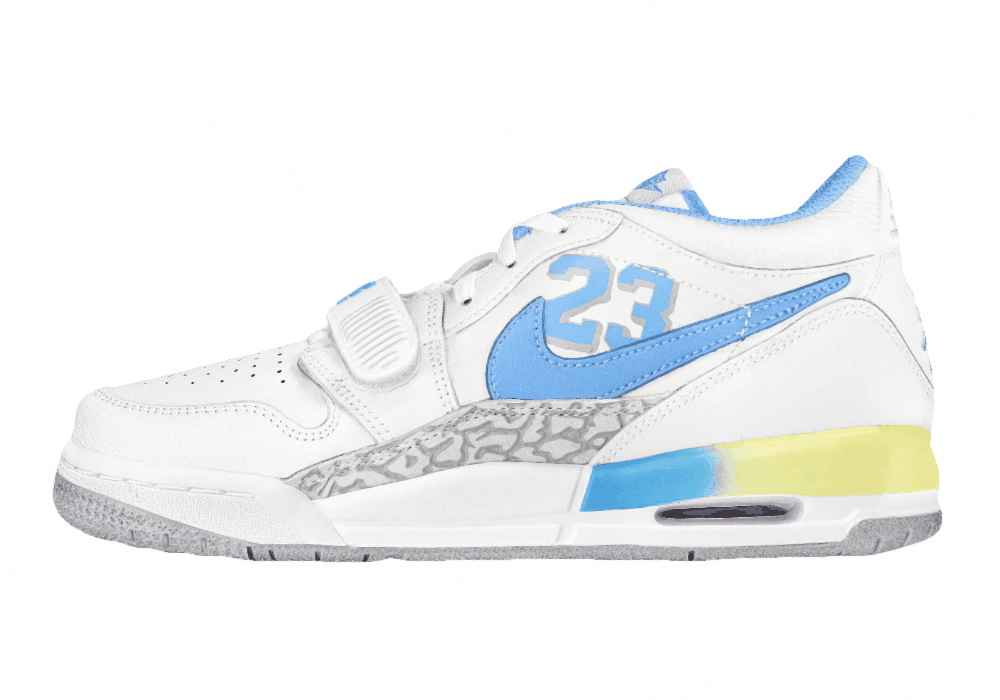 Подростковые кроссовки Air Jordan Legacy 312 Low Blue/Yellow/White GS