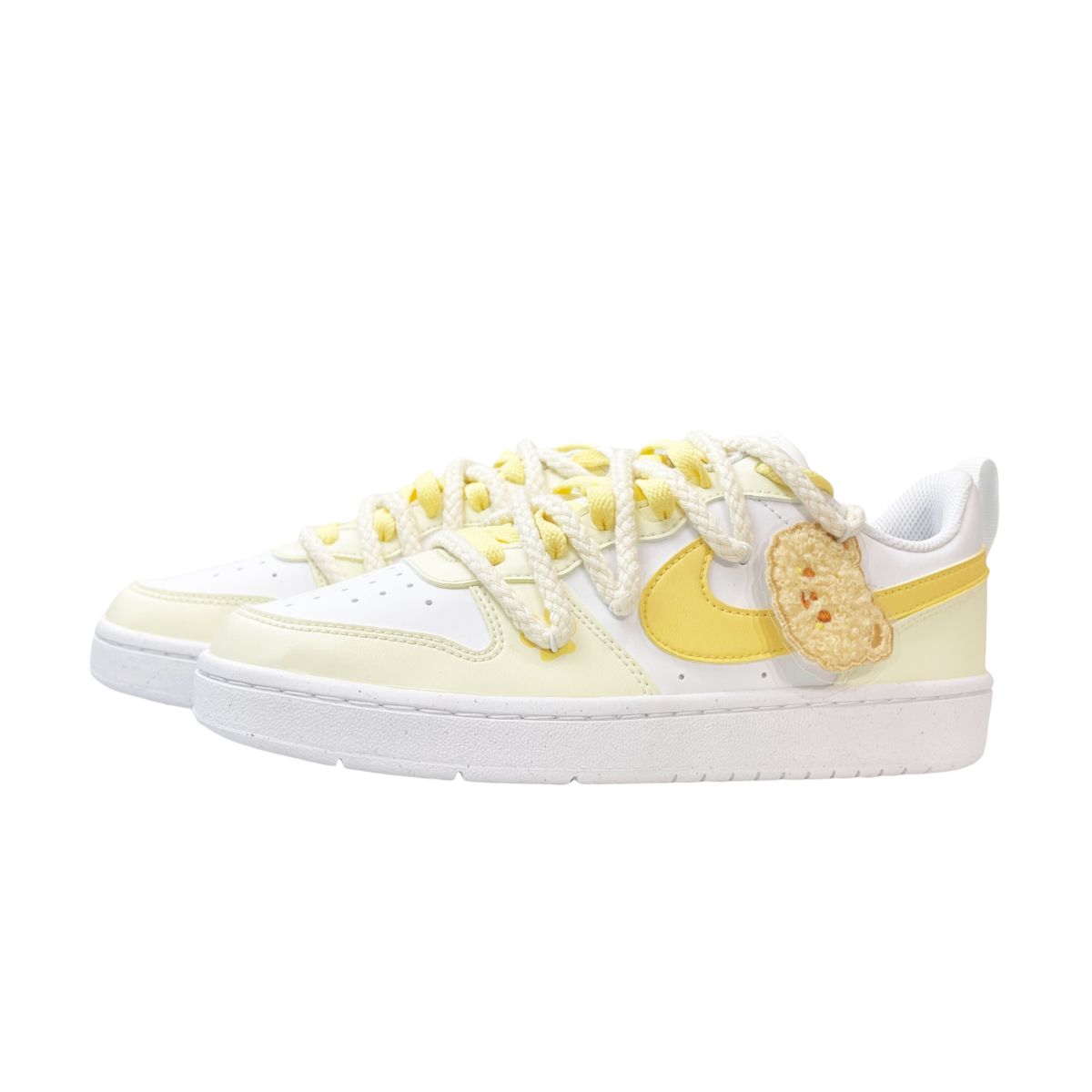 Подростковые кроссовки Nike Court Borough Cream Yellow GS