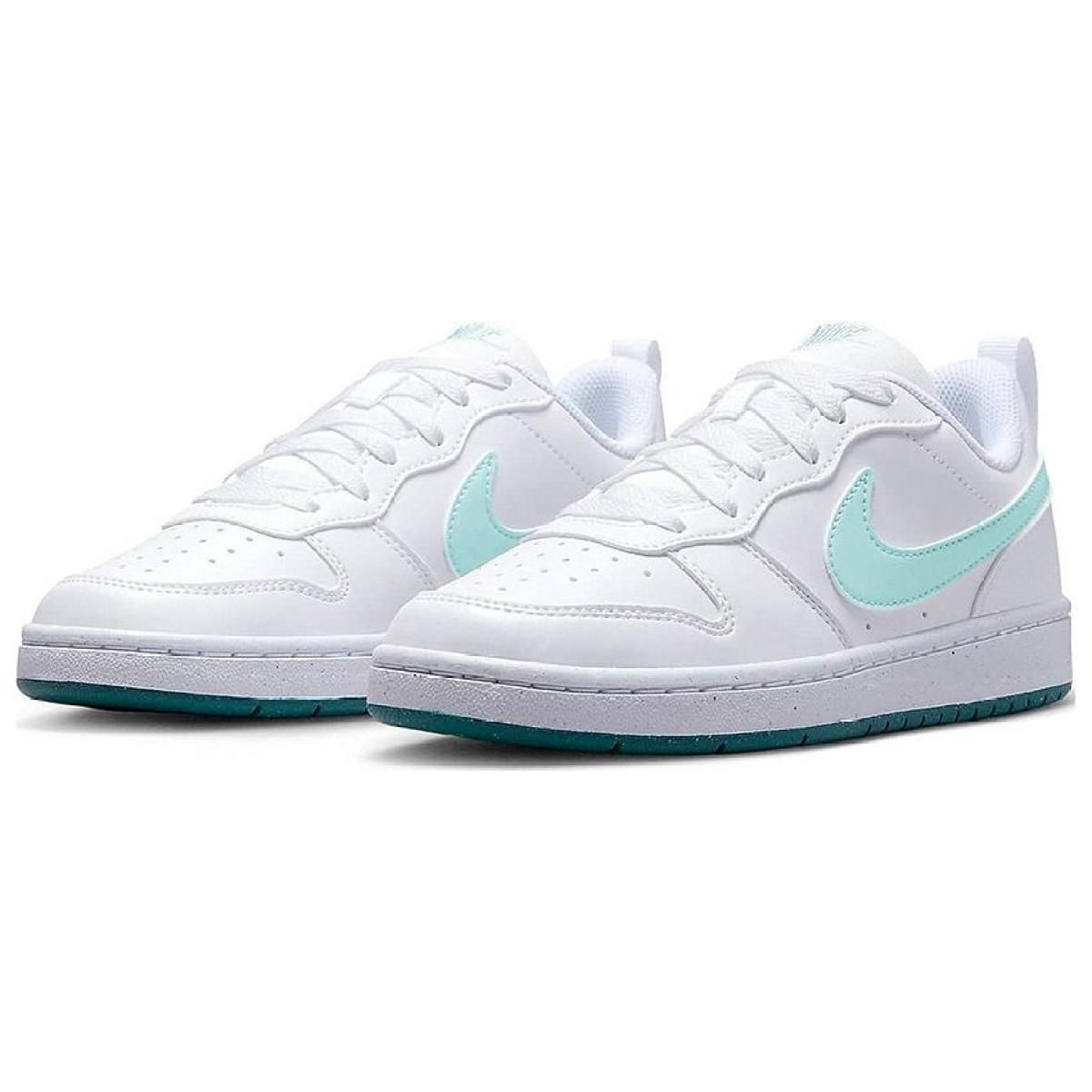Подростковые кроссовки Nike Court Borough Low 2 White/Mint GS