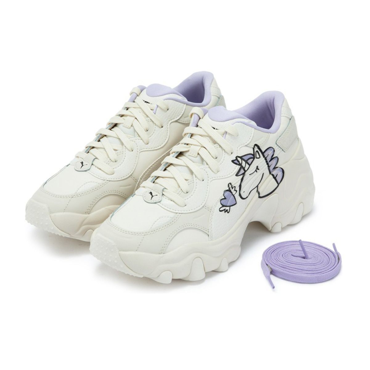Женские кроссовки Puma Pulsar Wedge White/Violet