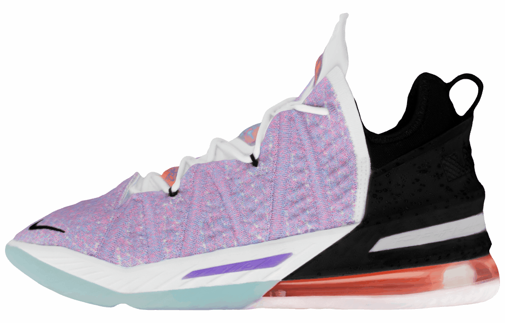 Кроссовки Nike Lebron 18 Graffiti Print Mid Light Purple/Black