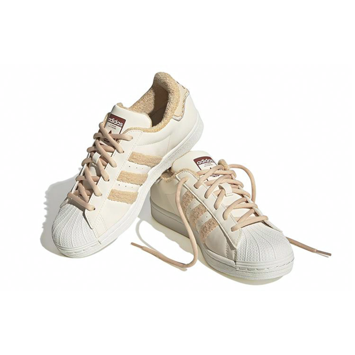 Женские кроссовки Adidas Originals SUPERSTAR Beige Brown