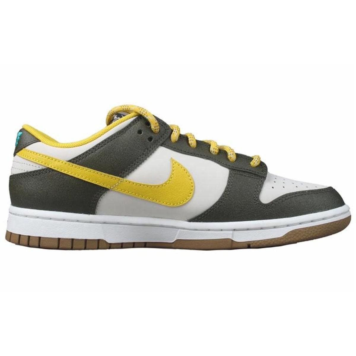 Кроссовки Nike Dunk Low PRM White/Green/Yellow