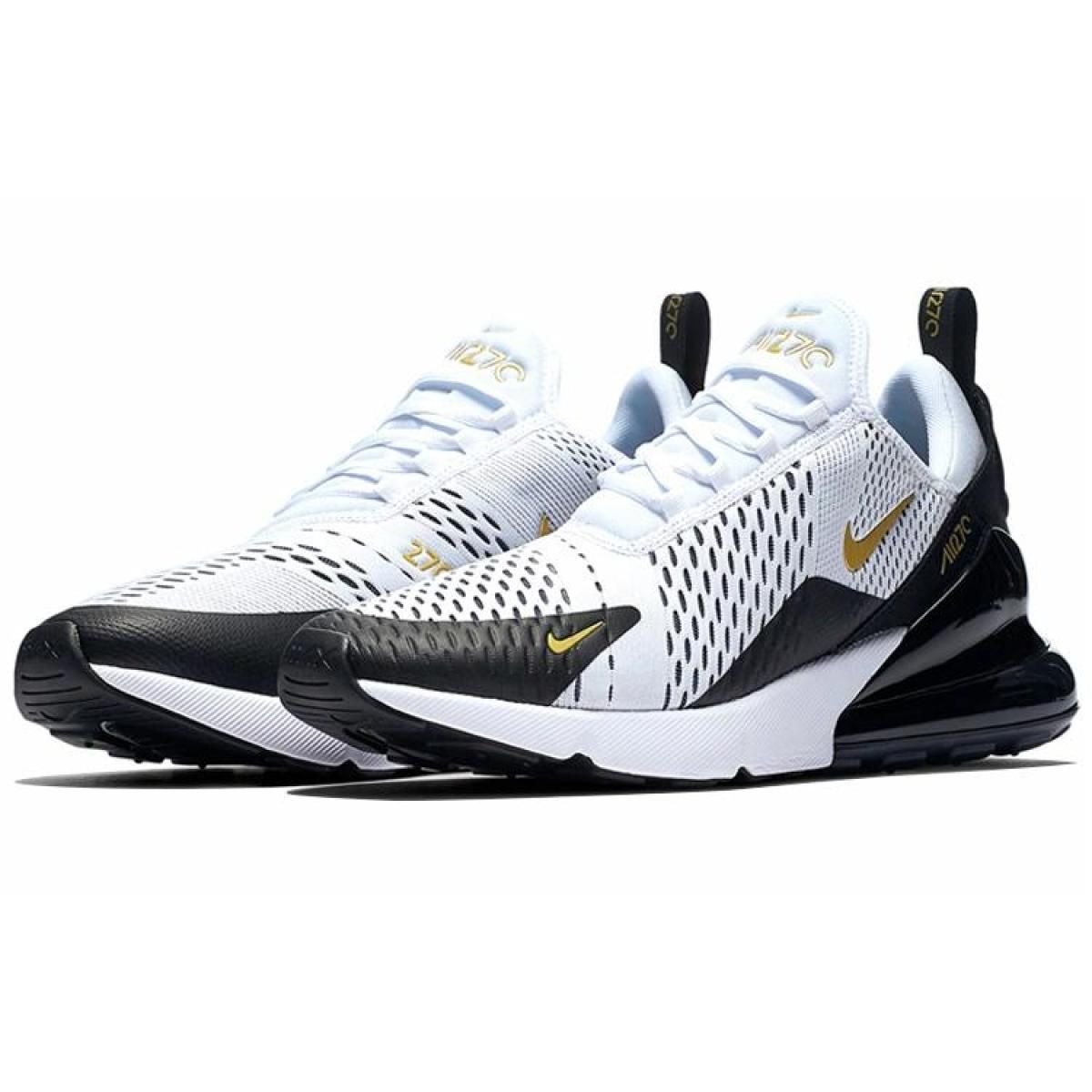 Мужские кроссовки Nike Air Max 270 Black/White/Gold