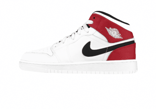 Подростковые кроссовки Jordan 1 Mid Chicago GS