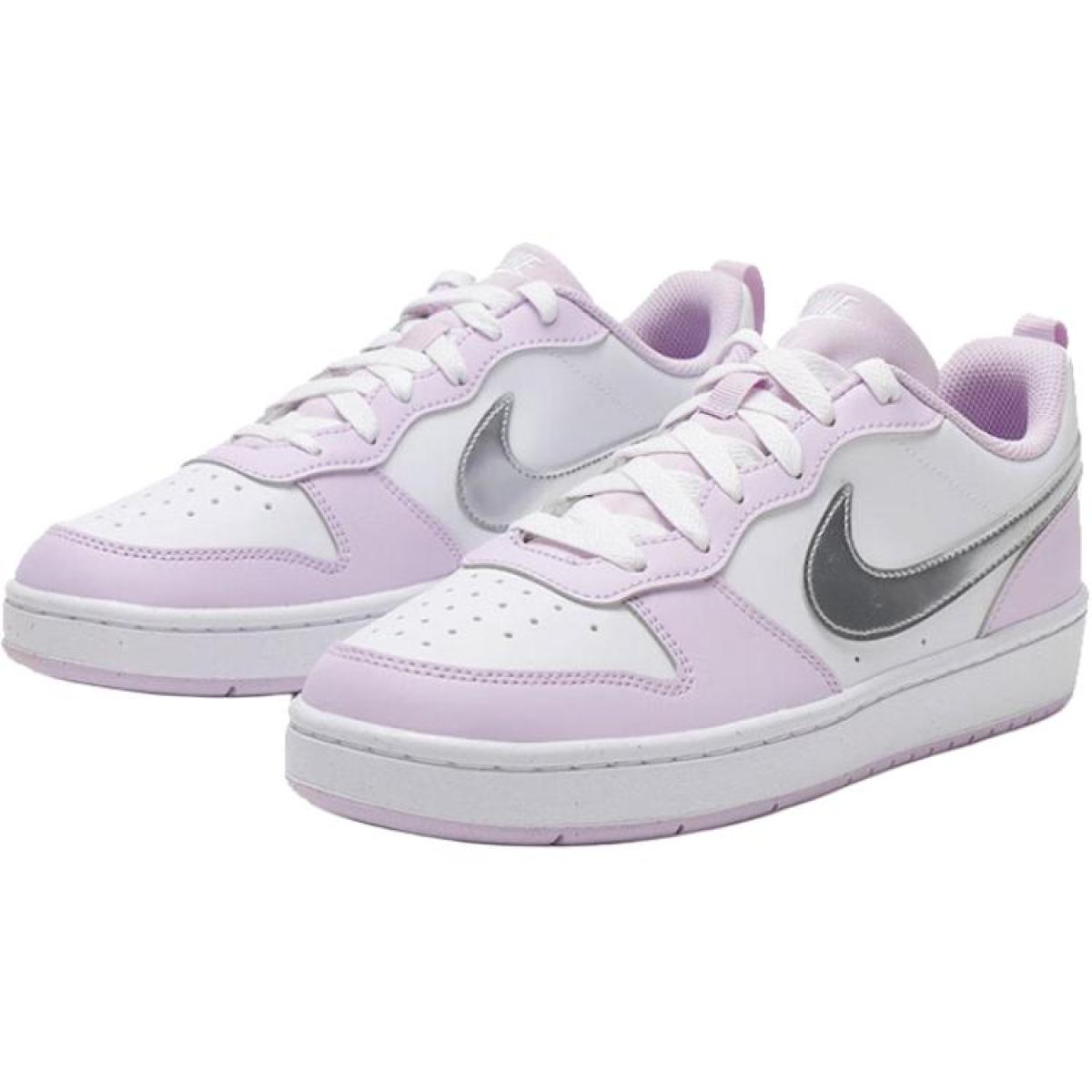 Подростковые кроссовки Nike Court Borough Purple/White GS