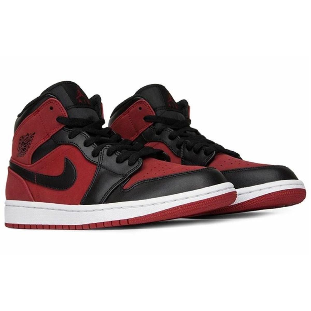 Кроссовки Air Jordan 1 Mid Gym Red Black