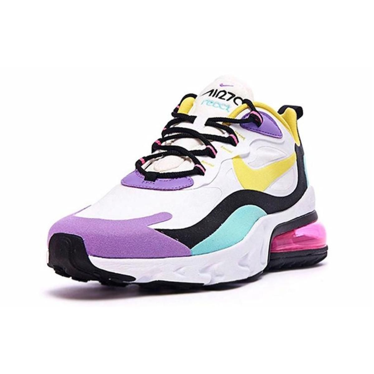 Мужские кроссовки Nike Air Max 270 React Geometric Abstract Light Violet