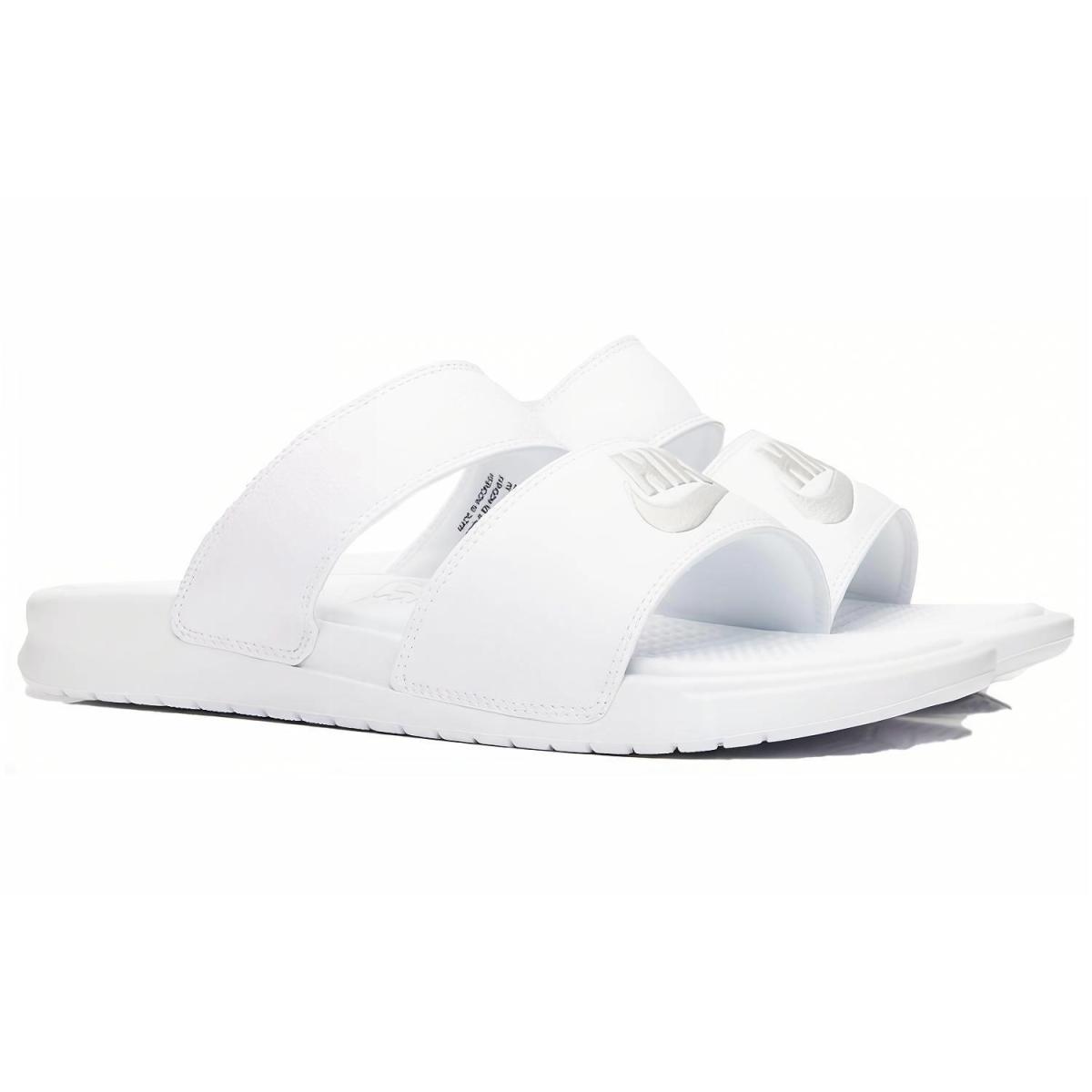 Шлёпанцы Nike Benassi Duo Ultra White/Metallic Silver