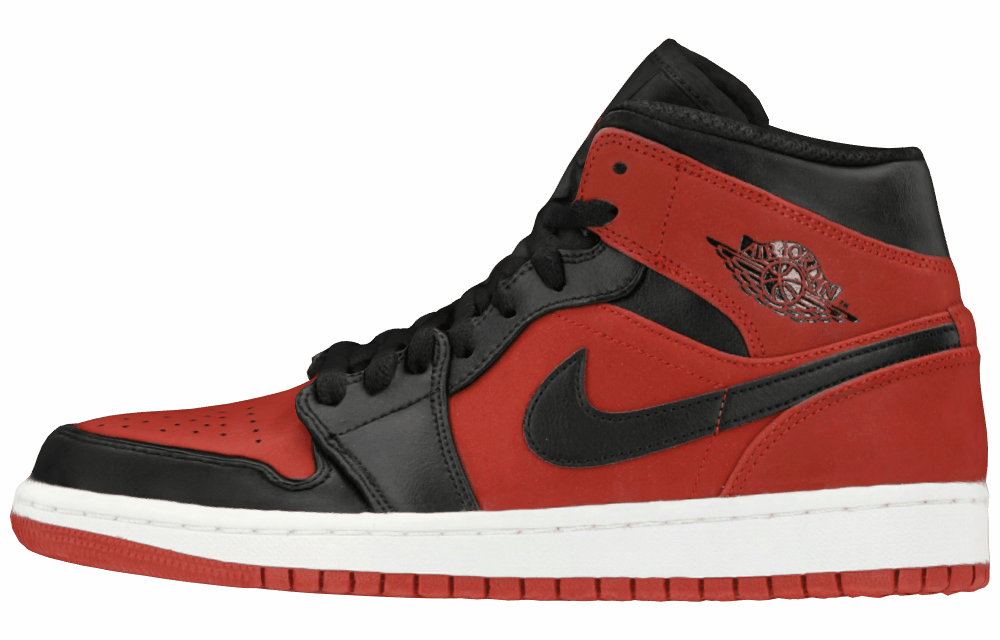 Кроссовки Air Jordan 1 Mid Gym Red Black