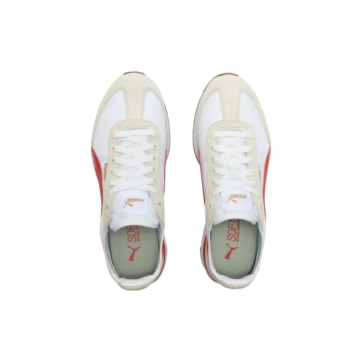Кроссовки Puma R78 Metallic White/Beige/Red