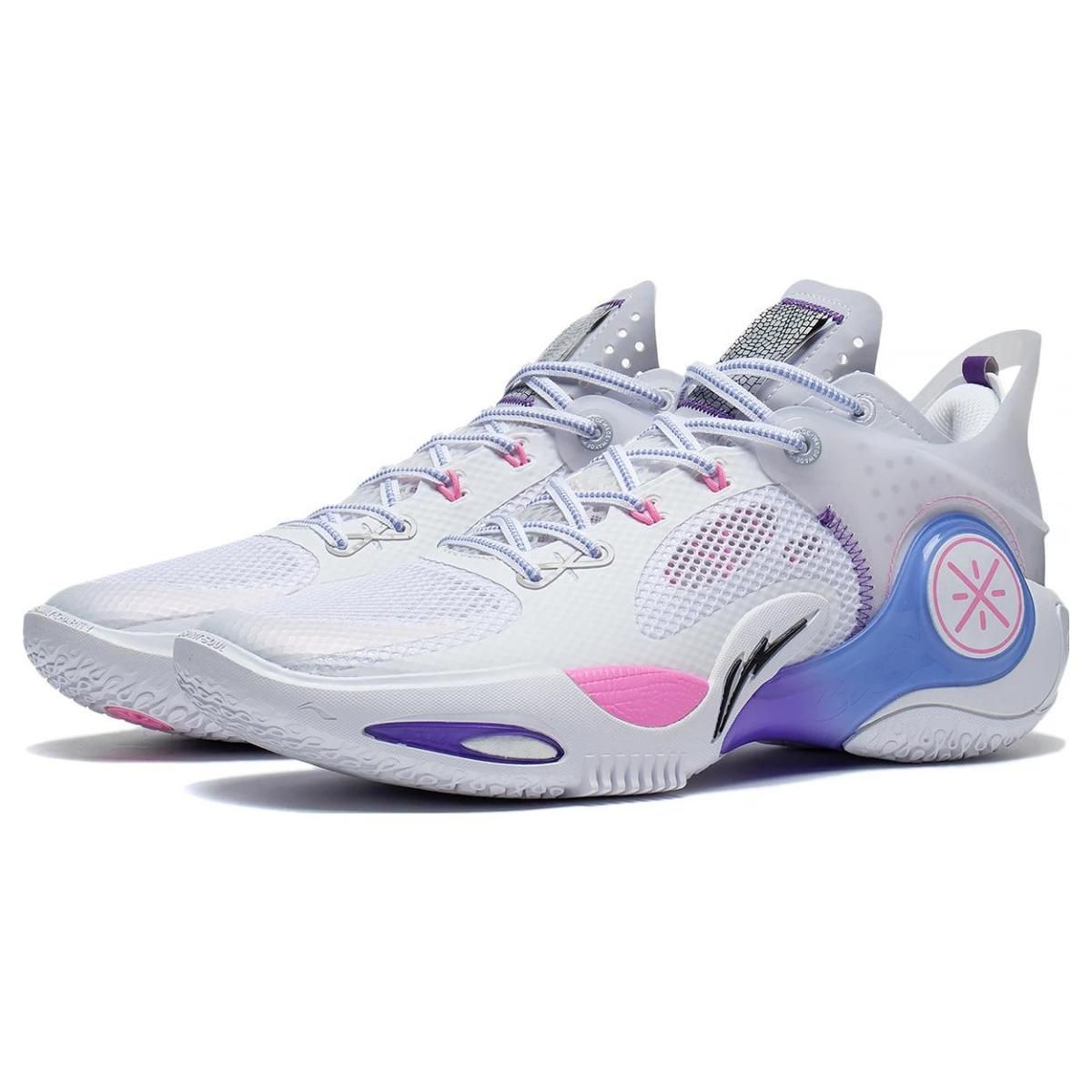Мужские кроссовки LiNing Wade Fission 8 White/Blue/Purple/Pink
