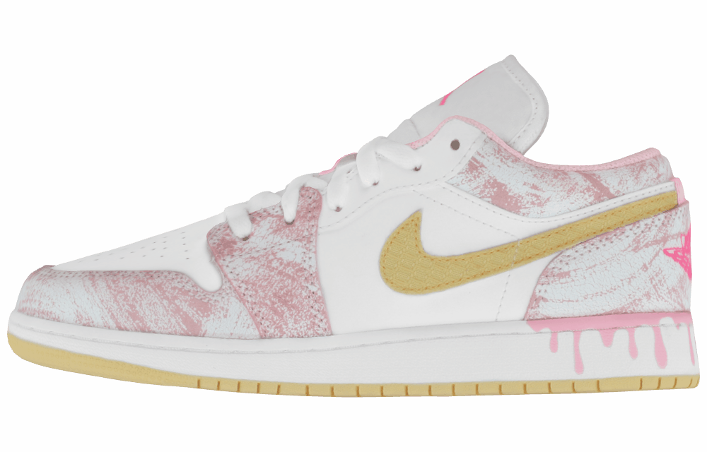 Подростковые кроссовки Air Jordan 1 Low Paint Drip GS