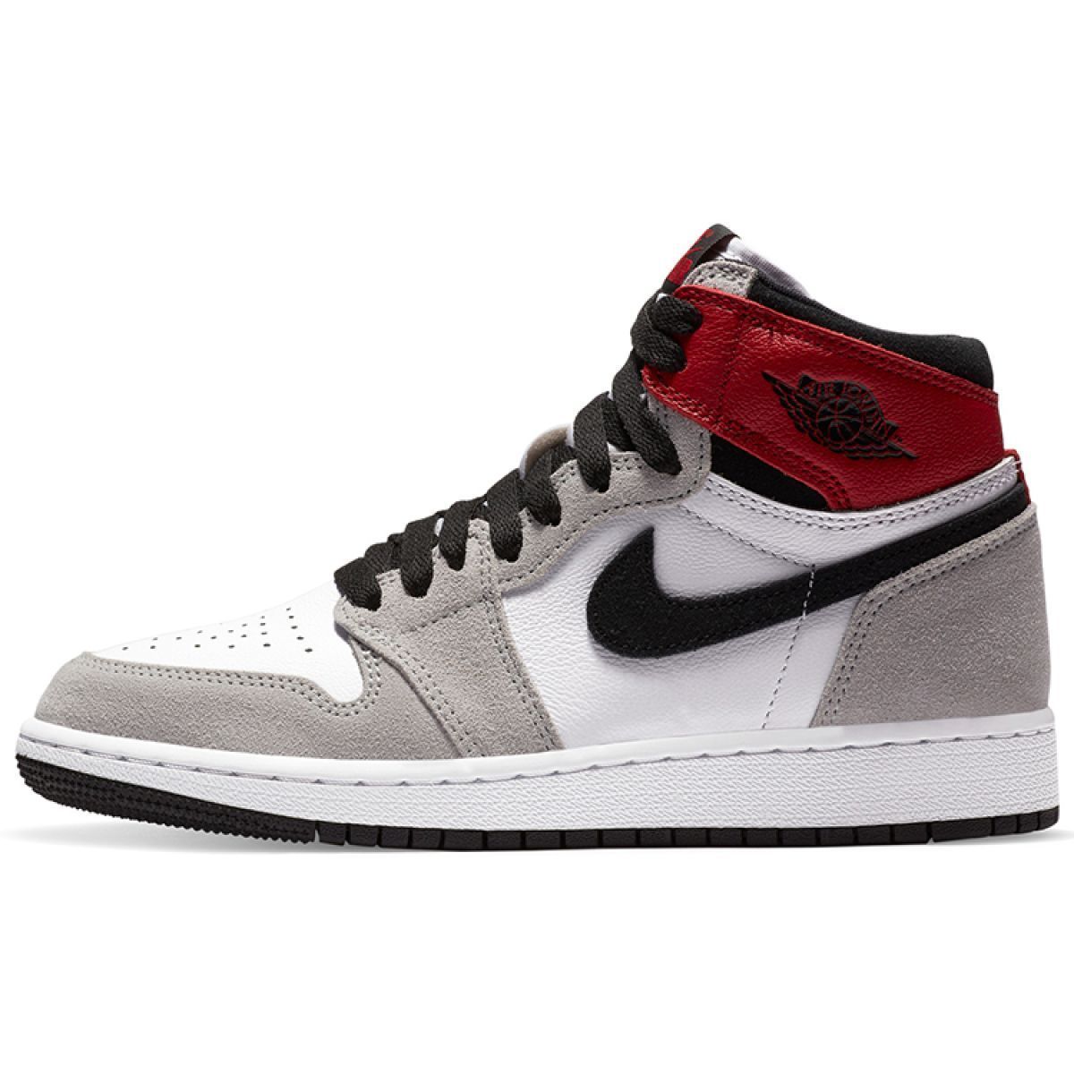 Подростковые кроссовки Air Jordan 1 Retro High Light Smoke Grey GS