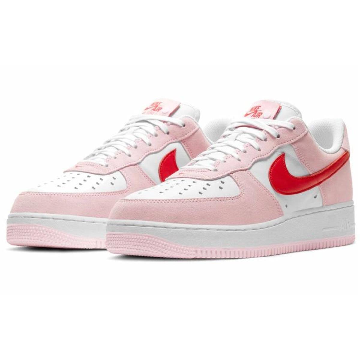 Кроссовки Nike Air Force 1 '07 Qs Valentine's Day Love Letter Pink/White