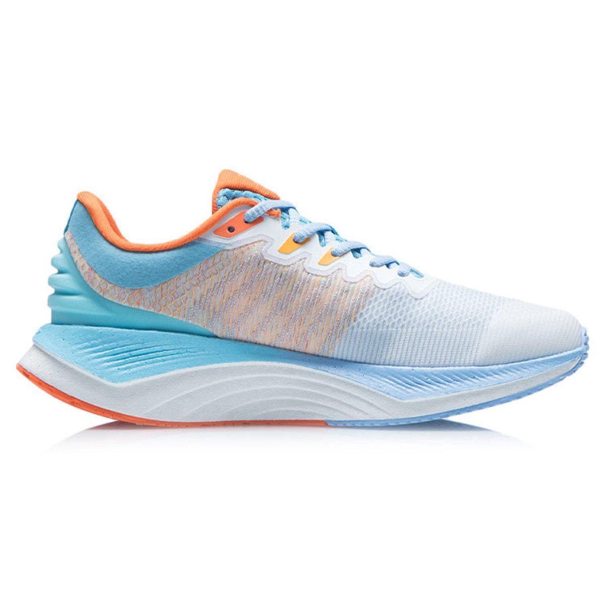 Мужские кроссовки LiNing YueYing Standard White/Carrot Orange/Xinjiang Blue