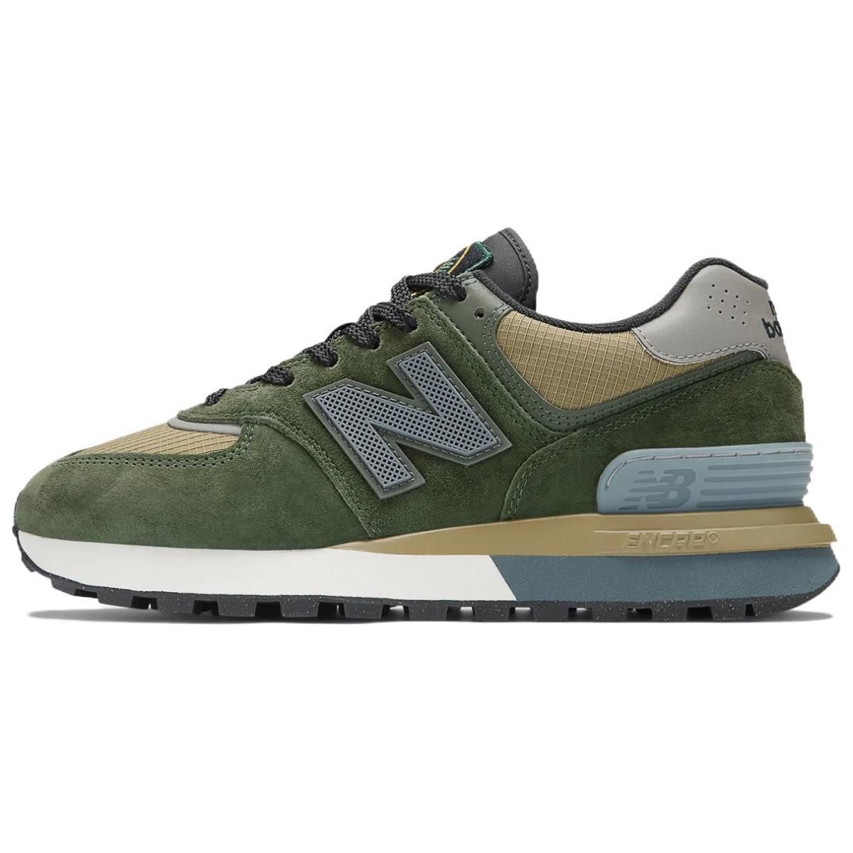 Кроссовки Stone Island x New Balance 574 Legacy Dark Green