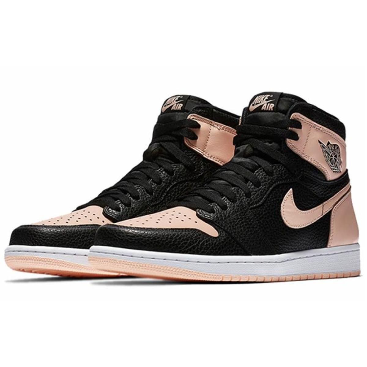 Мужские кроссовки Air Jordan 1 Retro High Black Crimson Tint