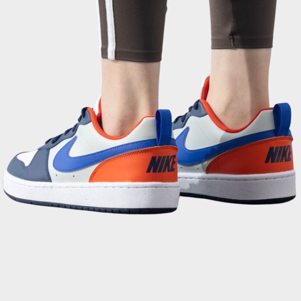Подростковые кроссовки Nike Court Borough Low White/Blue GS
