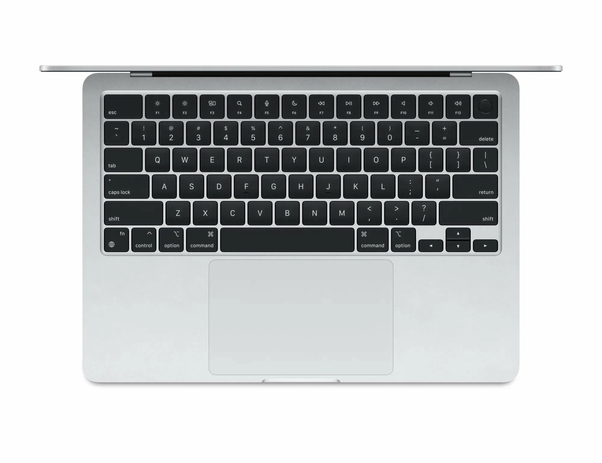 15.3" Ноутбук Apple MacBook Air 15 M4 (2025) 24 GB RAM/512 GB SSD, 10 CPU/10 GPU, Silver, английская клавиатура