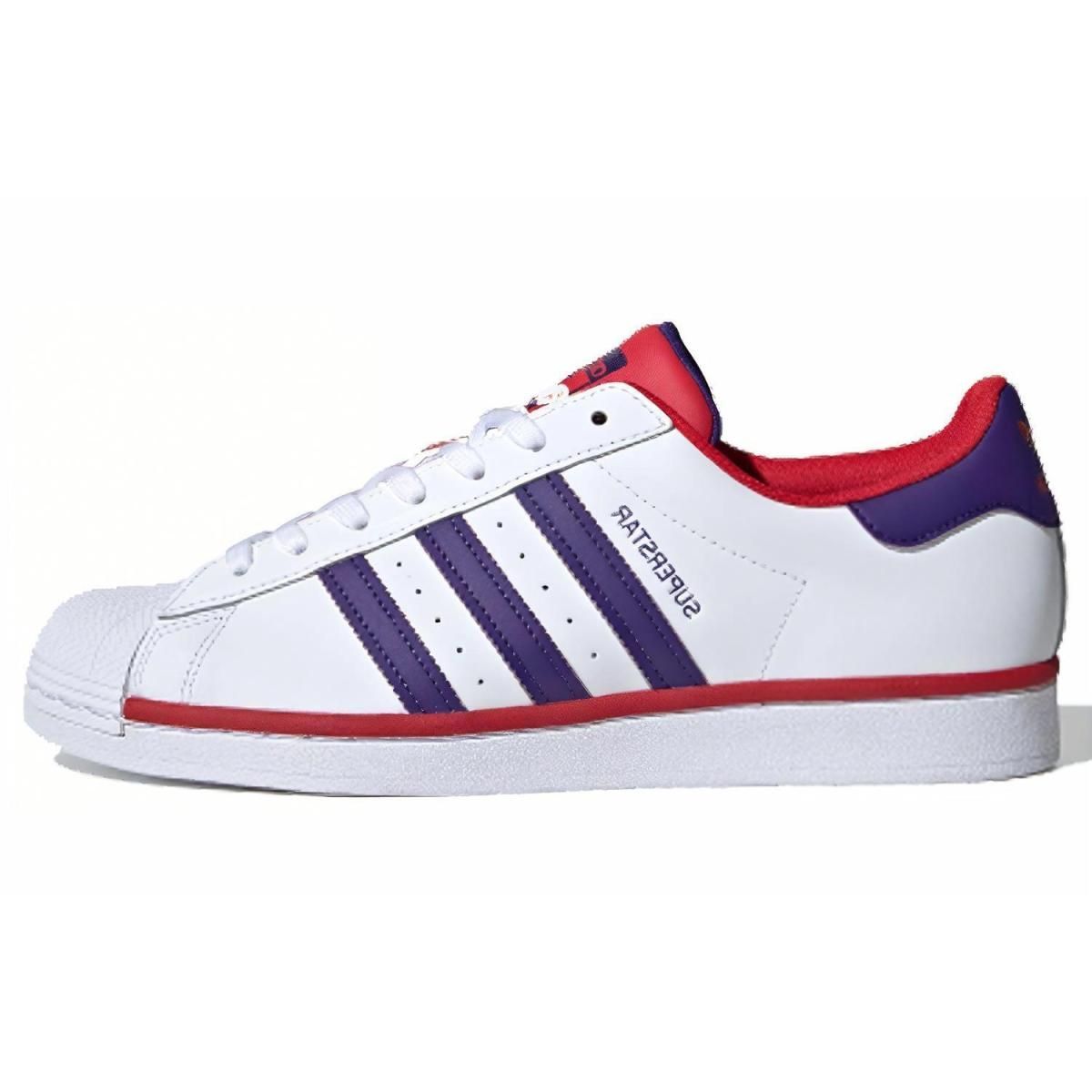 Кеды Adidas Originals Superstar White/Purple/Red